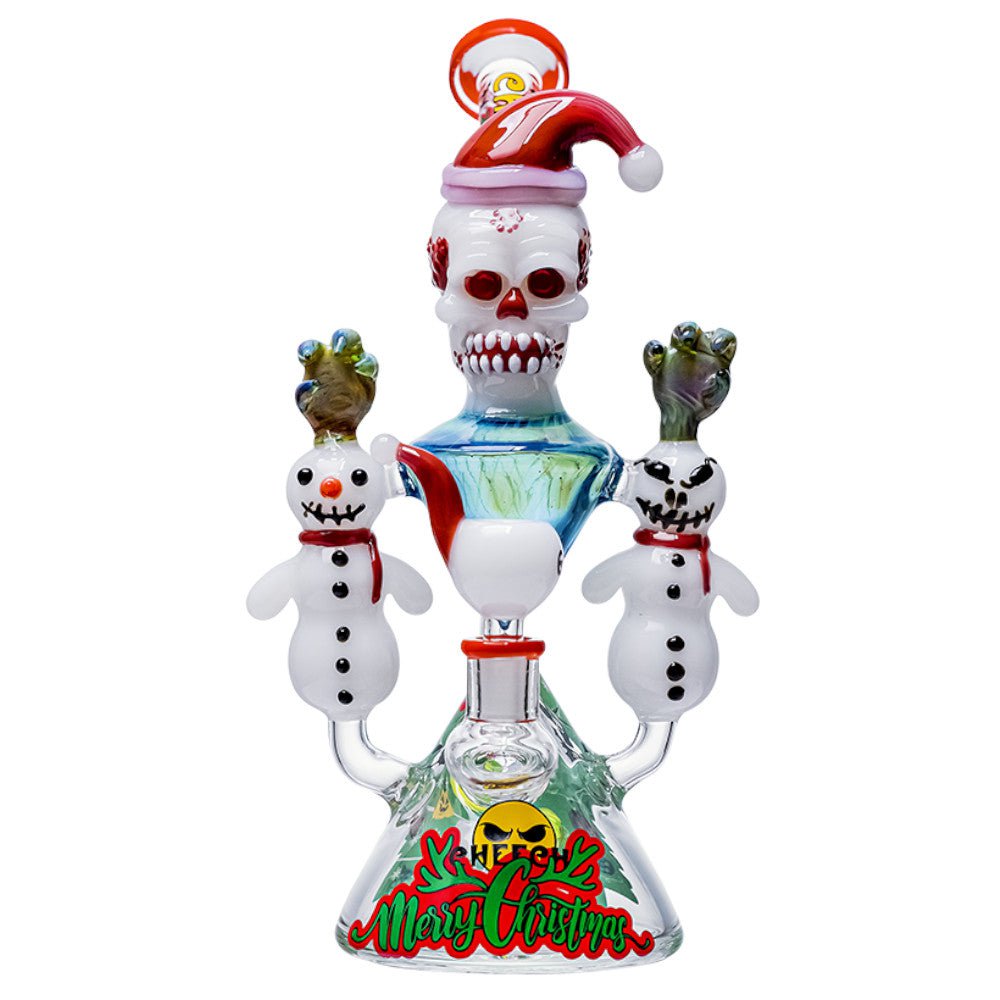 Cheech Glass Bong Red Christmas Miracle Bong