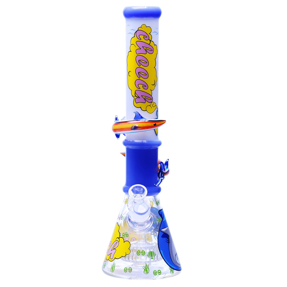 Cheech Glass Bong Sharknado Beaker Bong
