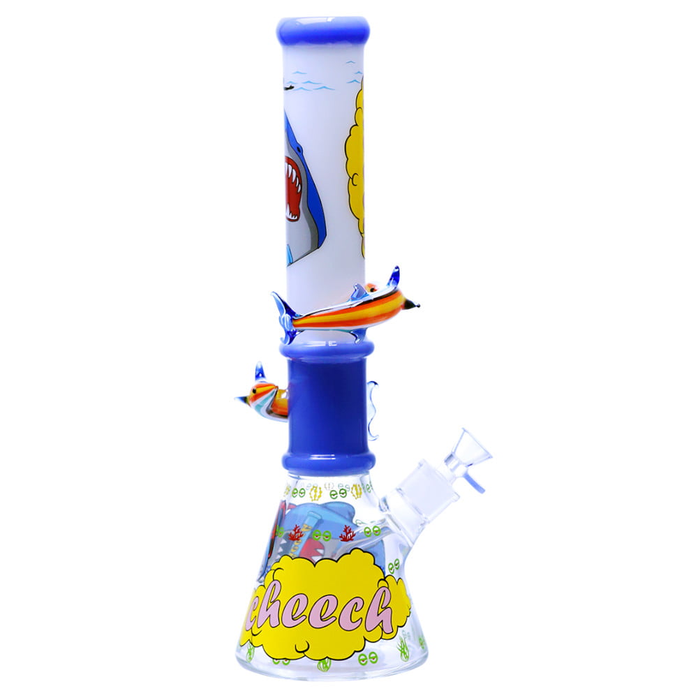 Cheech Glass Bong Sharknado Beaker Bong