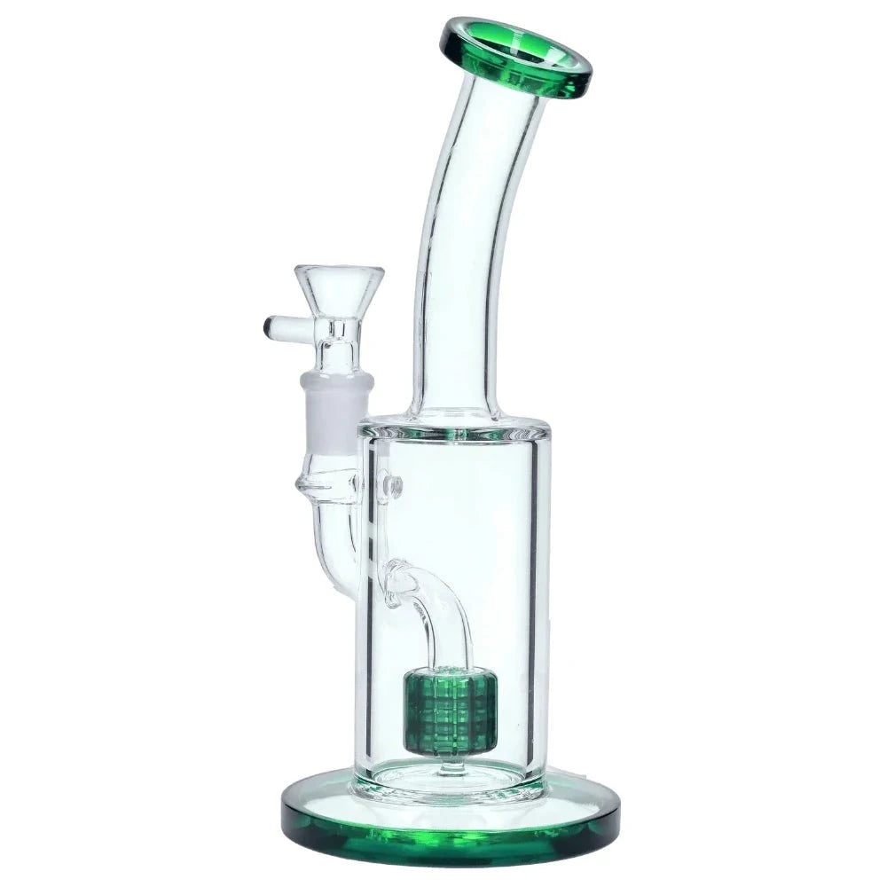 Fat Buddha Glass Bong Showerhead Lean Back Bong