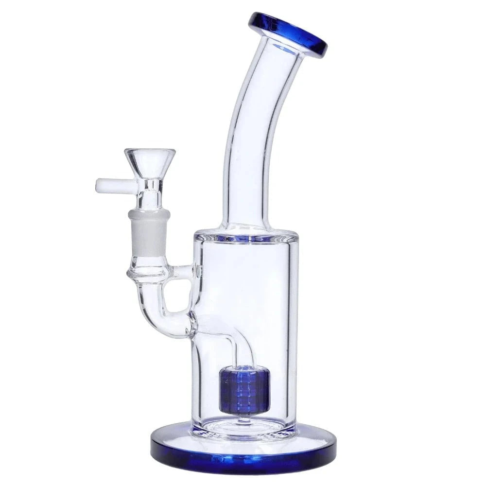 Fat Buddha Glass Bong Showerhead Lean Back Bong