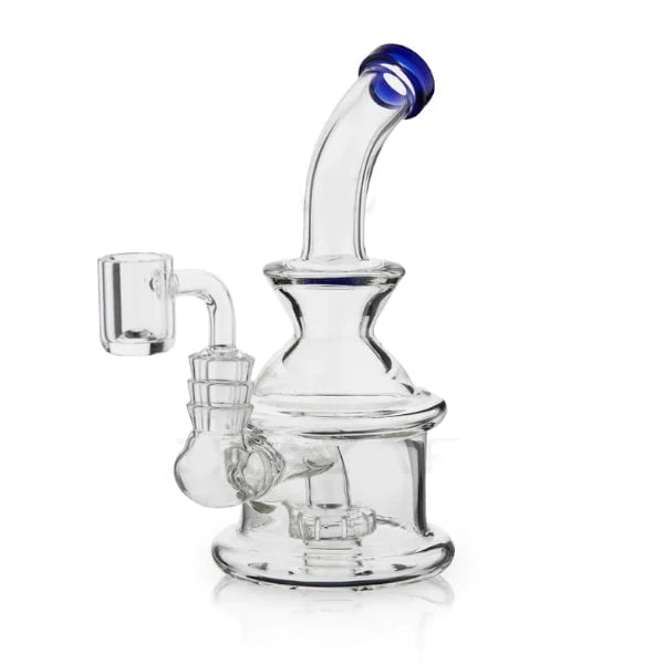 Fat Buddha Glass Bong Showerhead Rig w/Banger