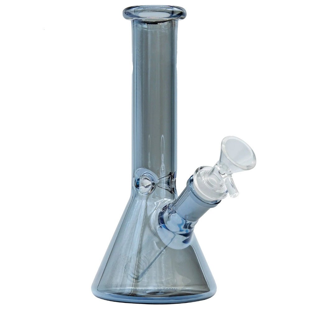 Fat Buddha Glass Bong Silver Crystal Beaker Bong