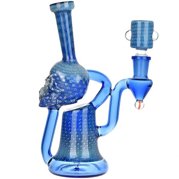 Fat Buddha Glass Bong Skull Recycler Bong