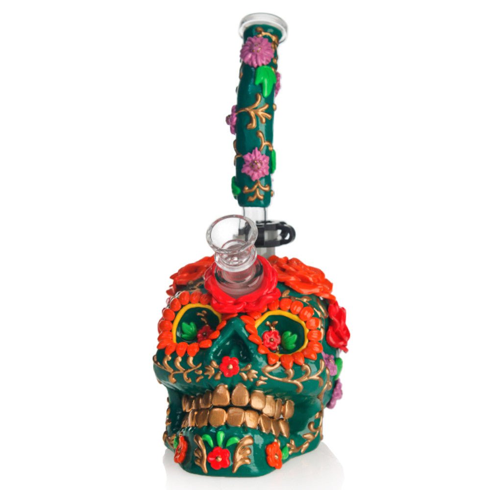 Fat Buddha Glass Bong Sugar Skull Bong