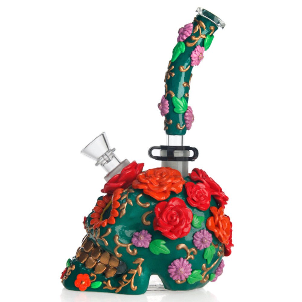 Fat Buddha Glass Bong Sugar Skull Bong