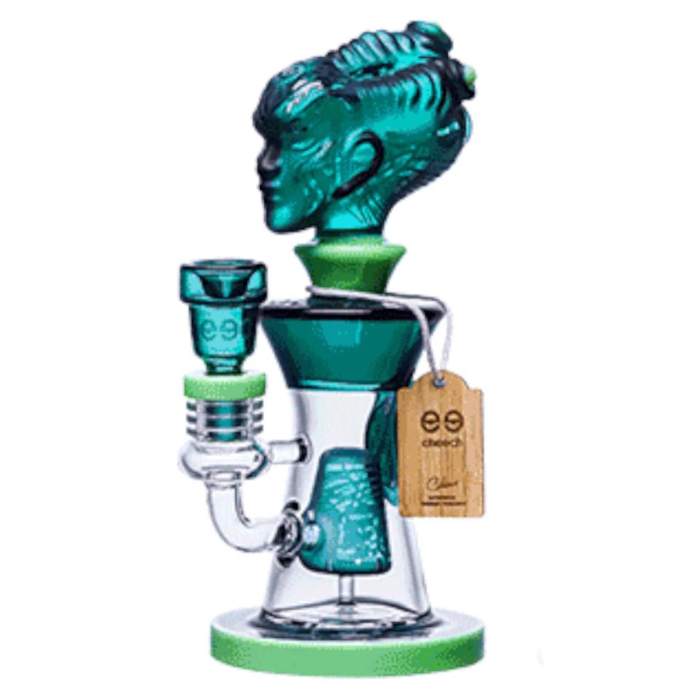 Cheech Glass Bong Teal Hanus Water Pipe