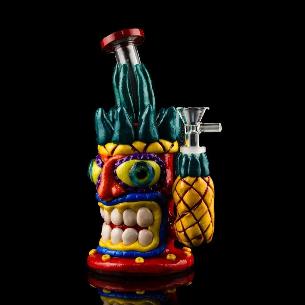 Fat Buddha Glass Bong Tiki Coconut Bong