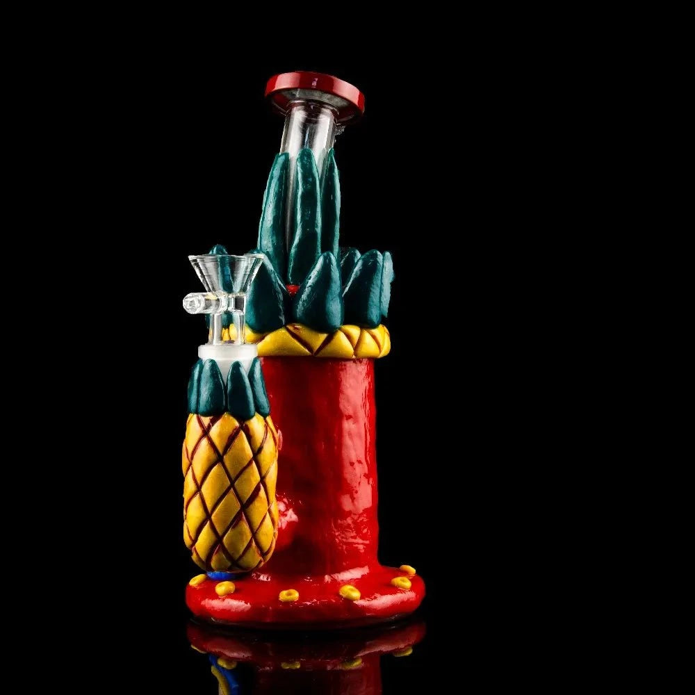 Fat Buddha Glass Bong Tiki Coconut Bong