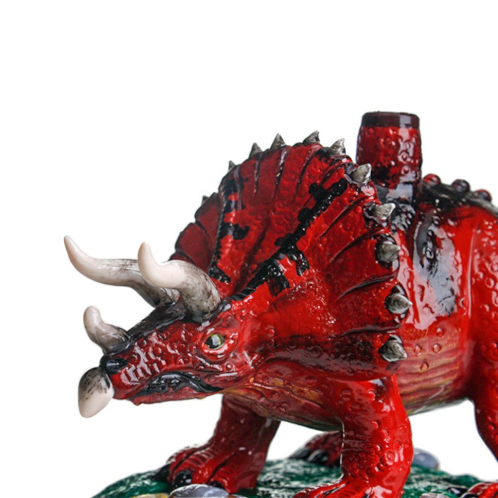 Fat Buddha Glass Bong Triceratops Dinosaur Bong