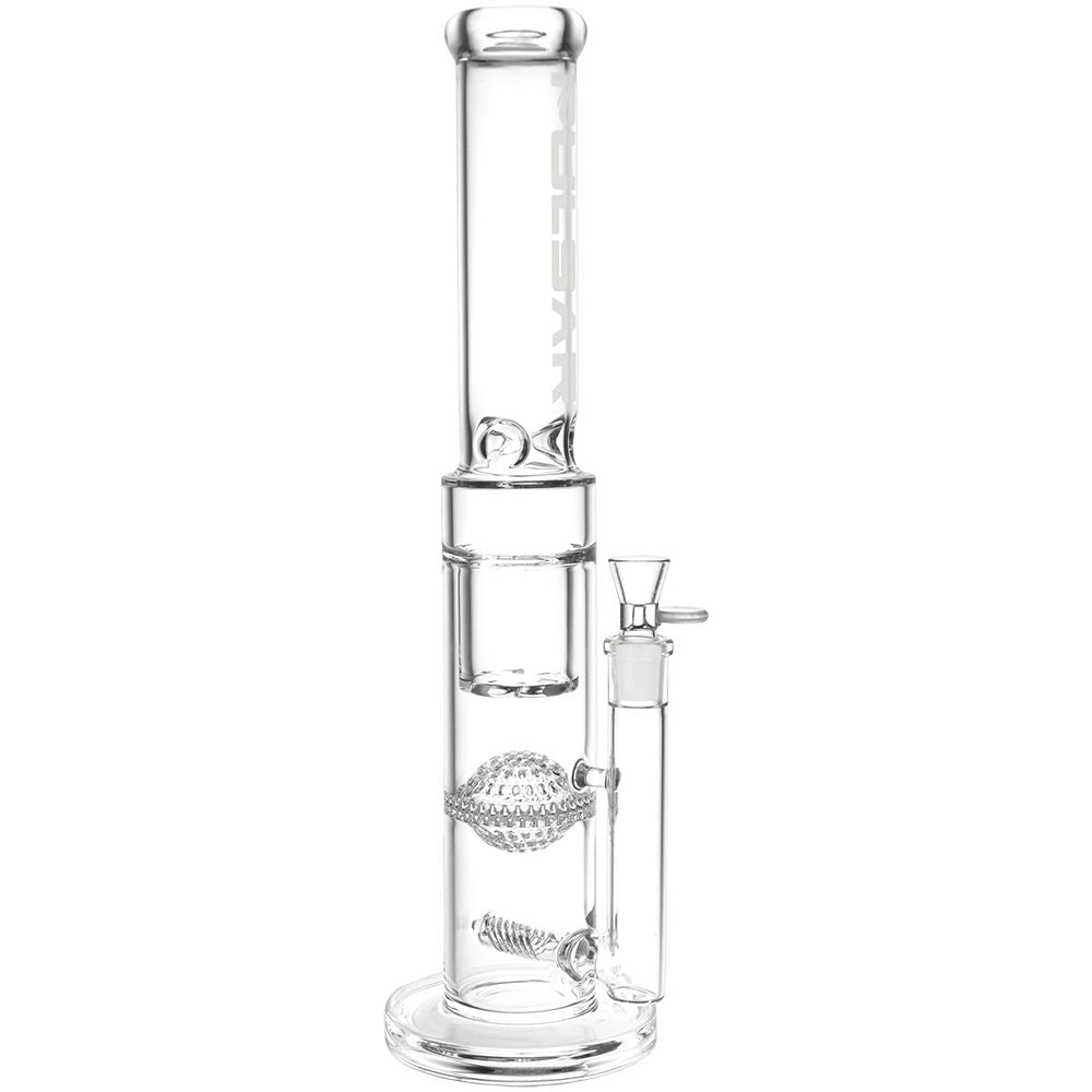 Pulsar Bong Triple Treat Glass Water Pipe