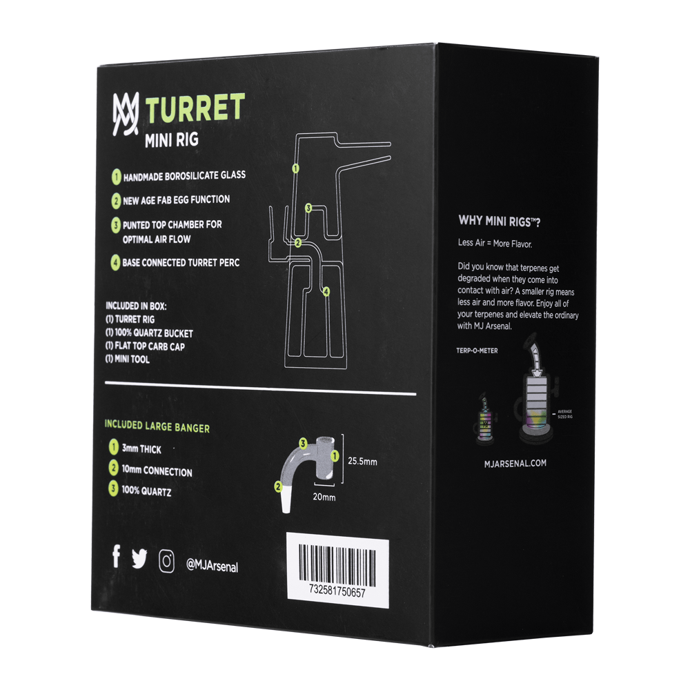 MJ Arsenal Bong Turret Mini Dab Rig