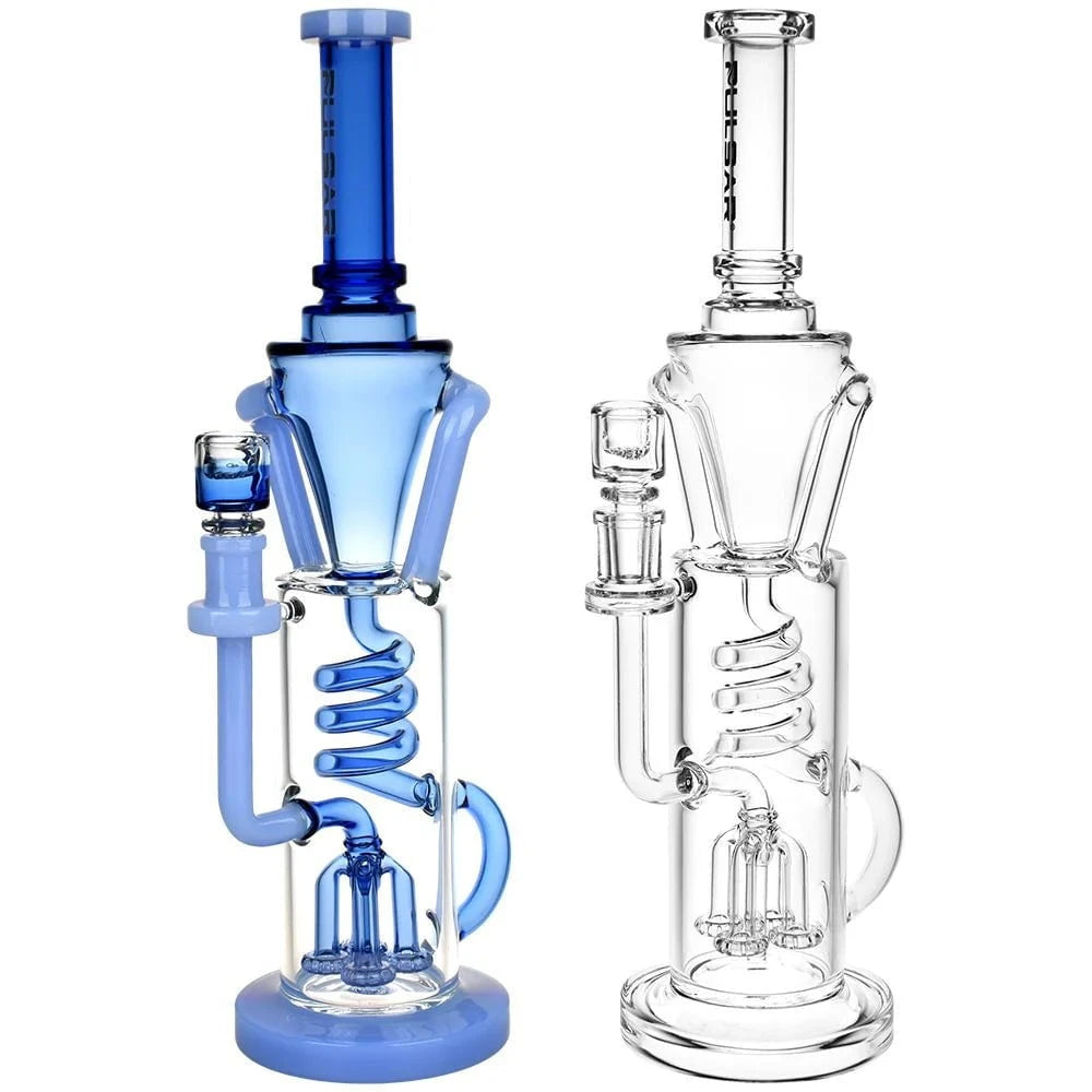 Pulsar Bong Twister Glass Recycler Bong