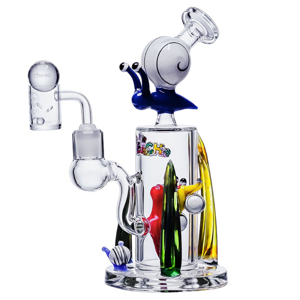 Cheech Glass Bong Two Snails Dab Rig