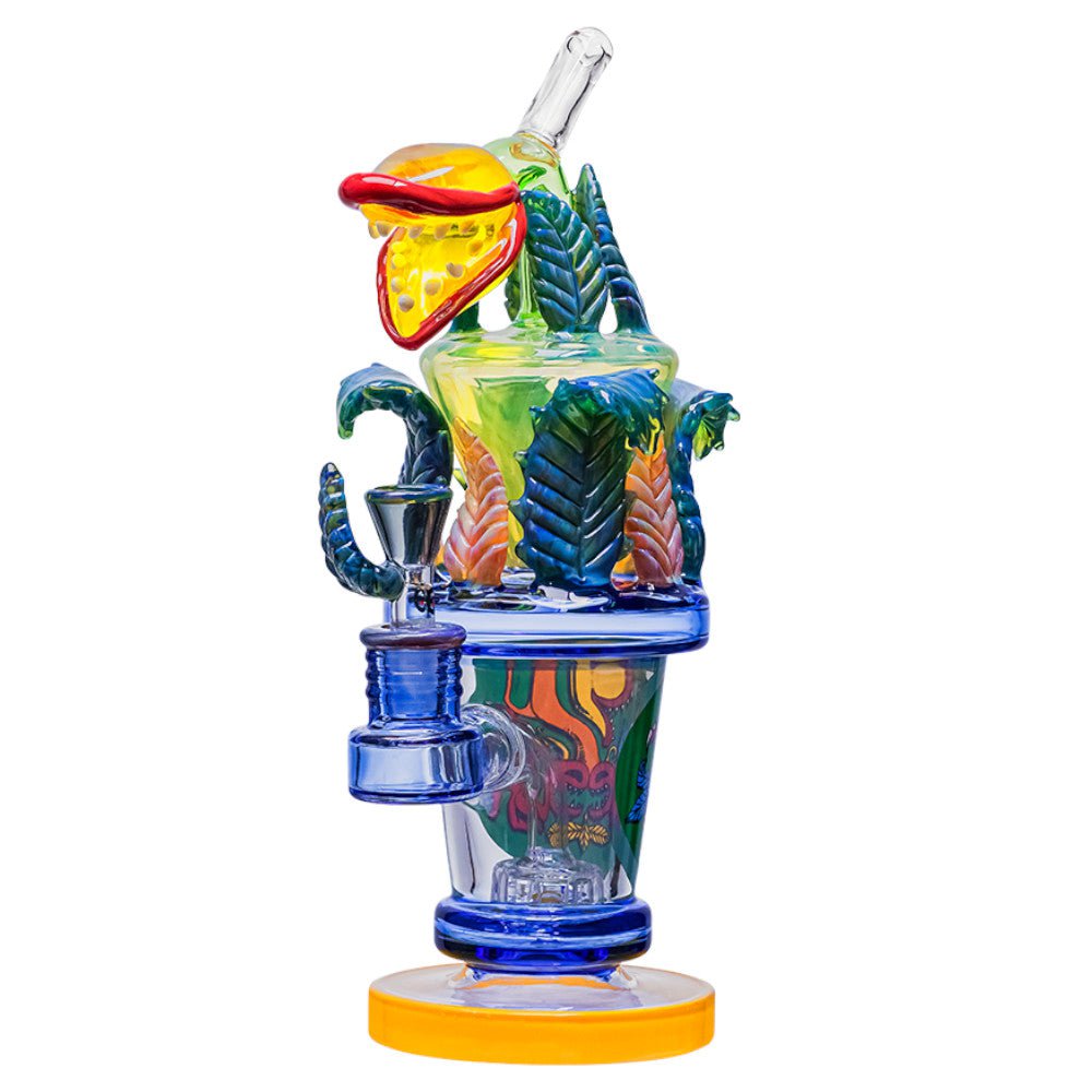 Cheech Glass Bong Venus and the Fly Trap Bong with Ash Catcher