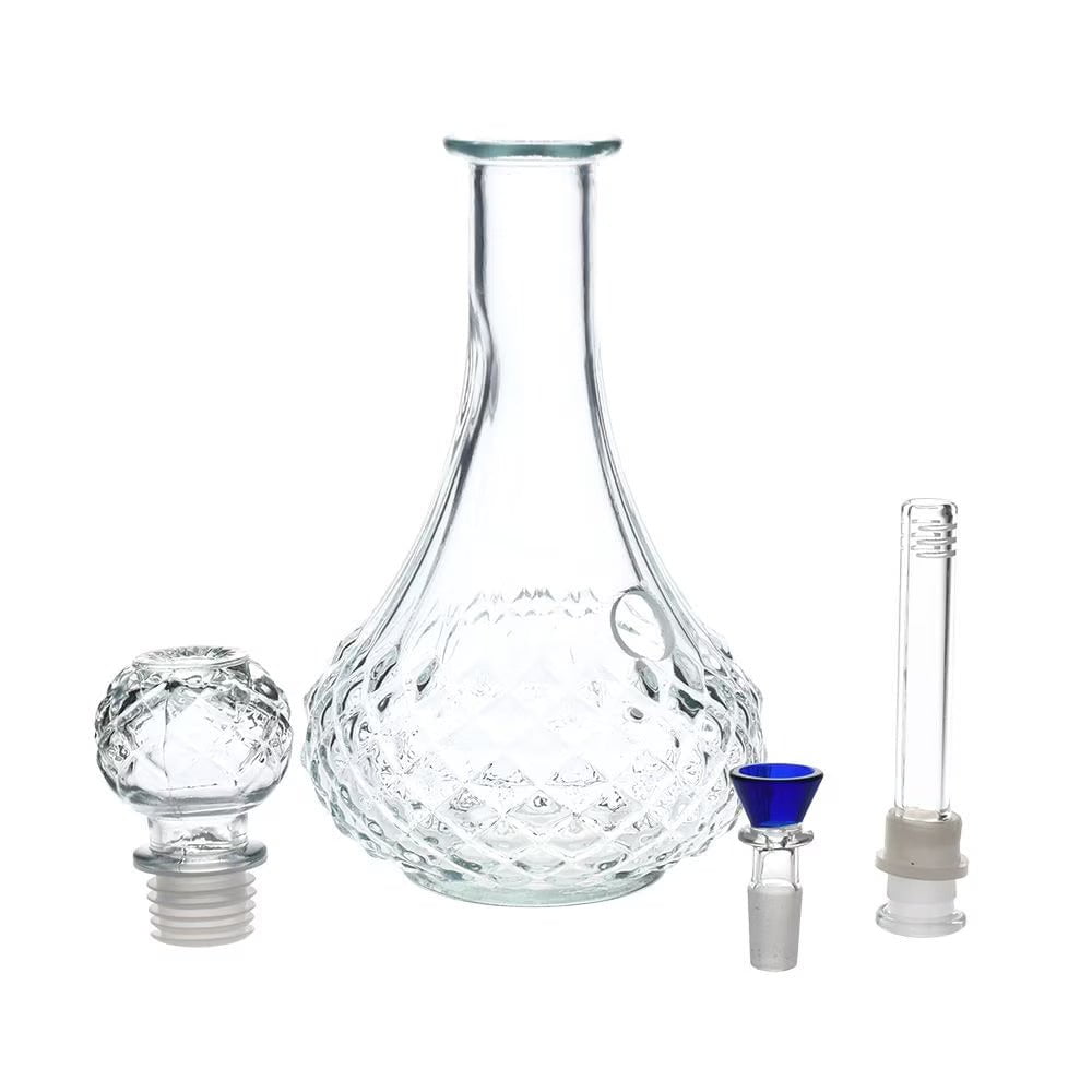 Fat Buddha Glass Bong Vintage Decanter Water Pipe