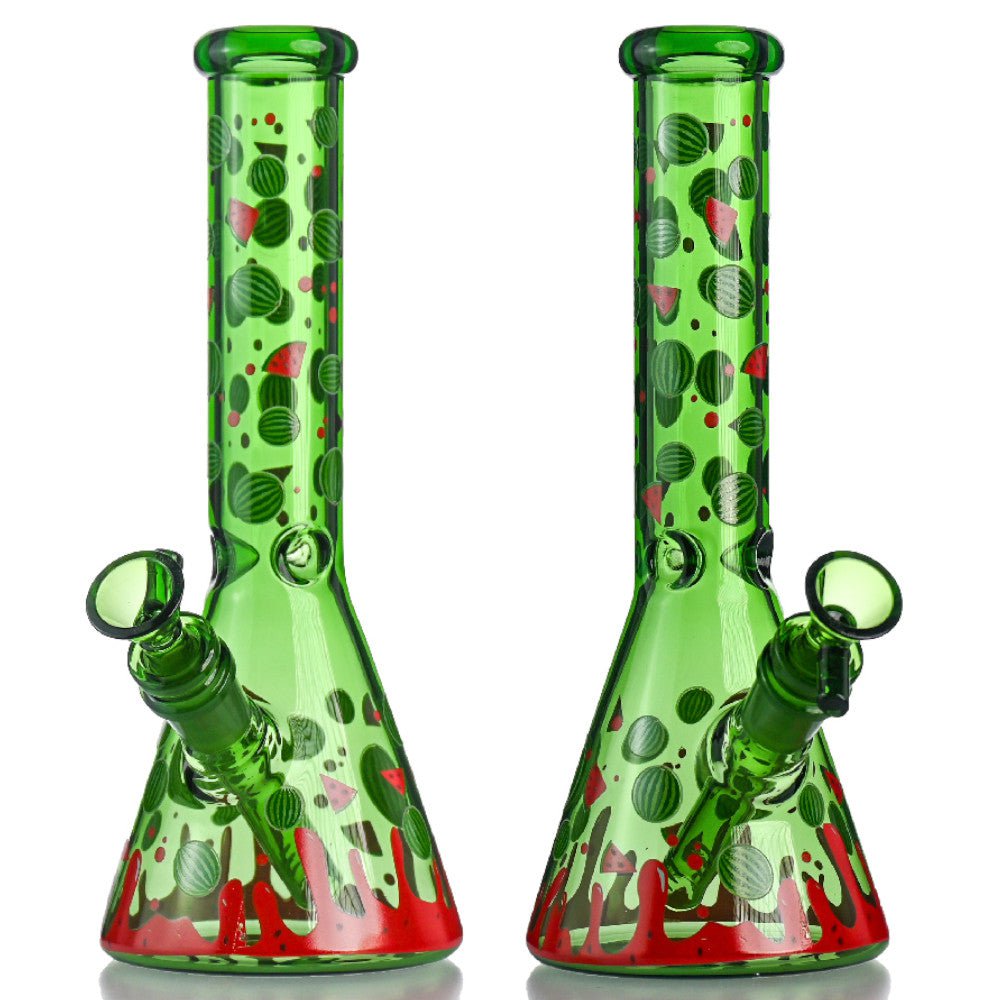 Fat Buddha Glass Bong Watermelon Beaker Bong