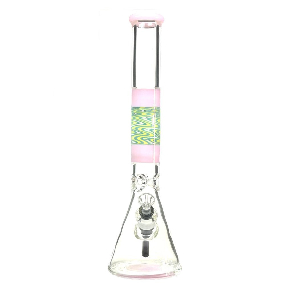 Fat Buddha Glass Bong Wig Wag Beaker Bong