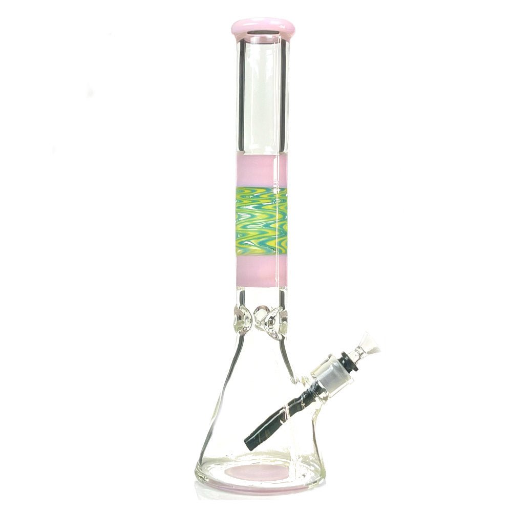 Fat Buddha Glass Bong Wig Wag Beaker Bong