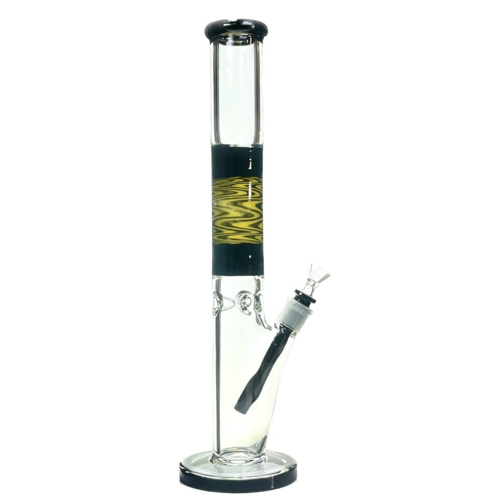 Fat Buddha Glass Bong Wig Wag Straight Tube Bong