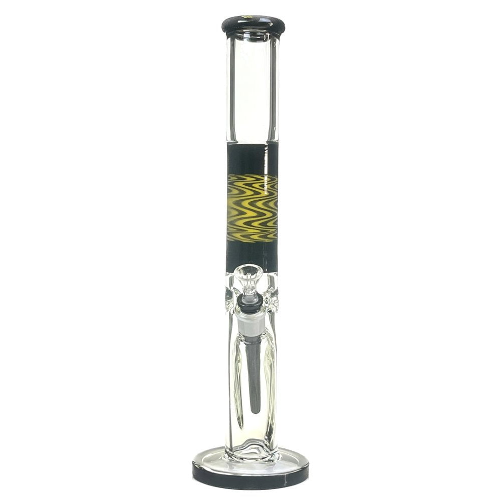 Fat Buddha Glass Bong Wig Wag Straight Tube Bong