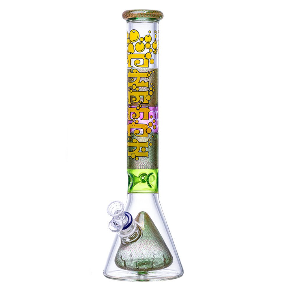 Cheech Glass Bong Yellow Beaker in Beaker Bong