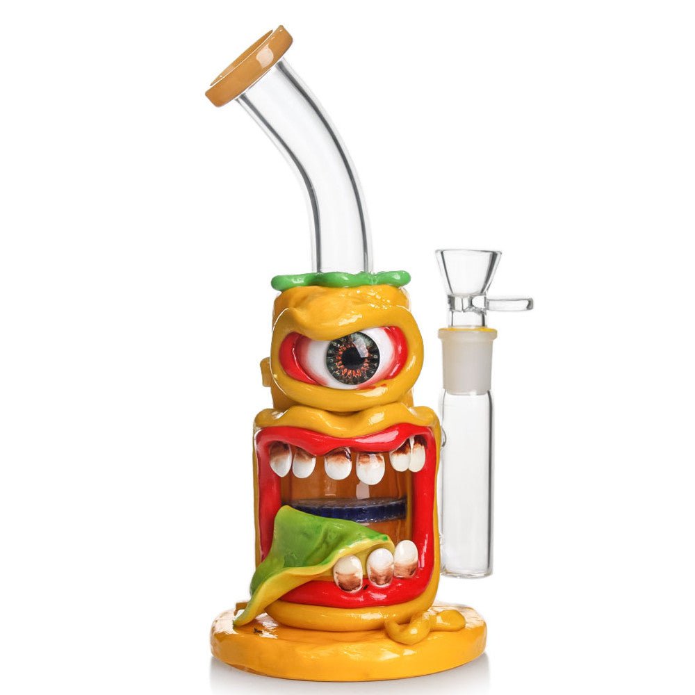Fat Buddha Glass Bong Yellow Lil Monster Bong