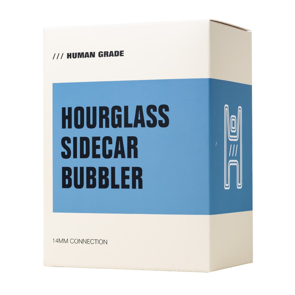 Human Grade Bubbler 6in Hourglass SideCar Bubbler