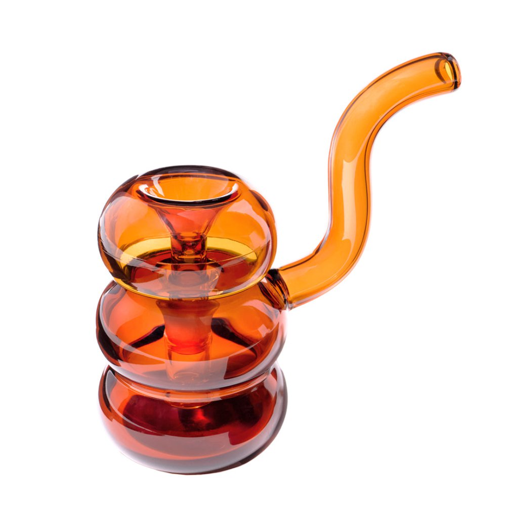 Fat Buddha Glass Bubbler Amber Bolla Bubbler