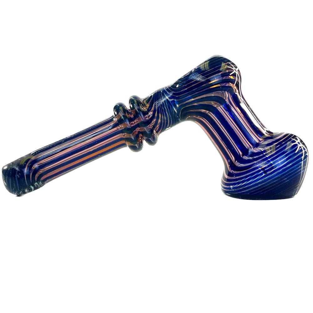 Fat Buddha Glass Bubbler Golden Glass Hammer Bubbler