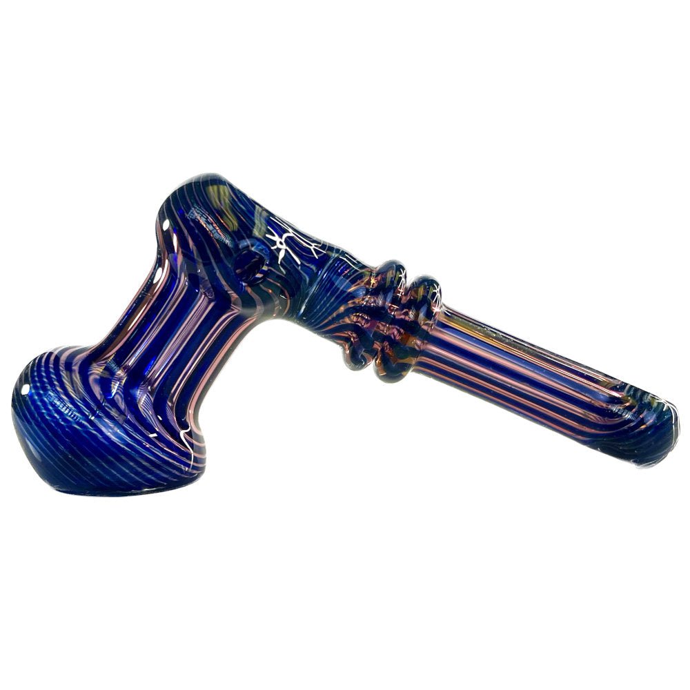 Fat Buddha Glass Bubbler Golden Glass Hammer Bubbler