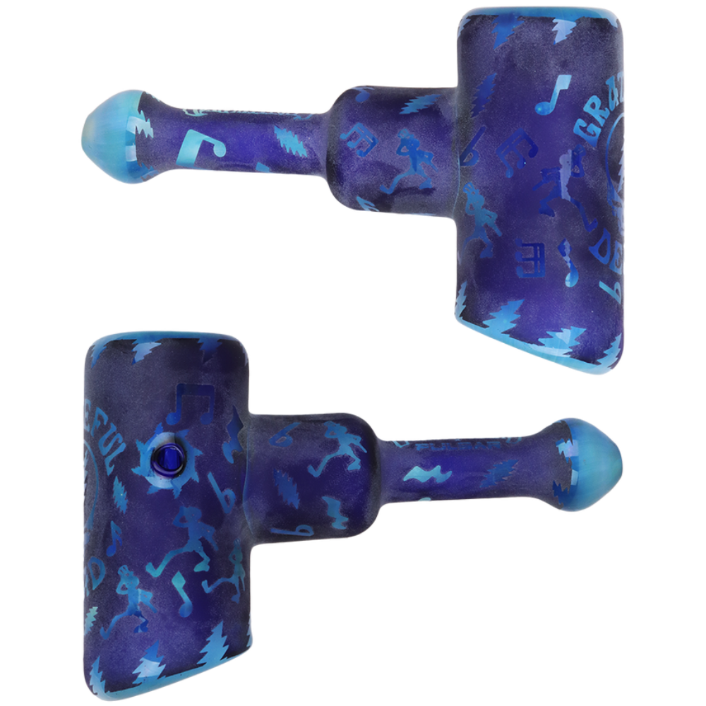 Pulsar Bubbler Grateful Dead Etched Hammer Bubbler