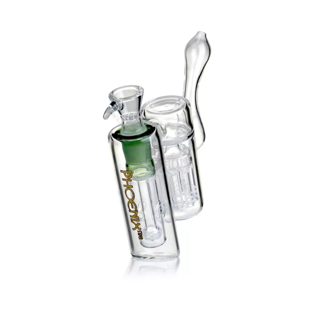 Phoenix Bubbler Green 2 Chamber Matrix Bubbler