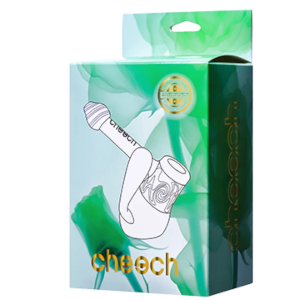 Cheech Glass Bubbler Milky Globe Bubbler Pipe