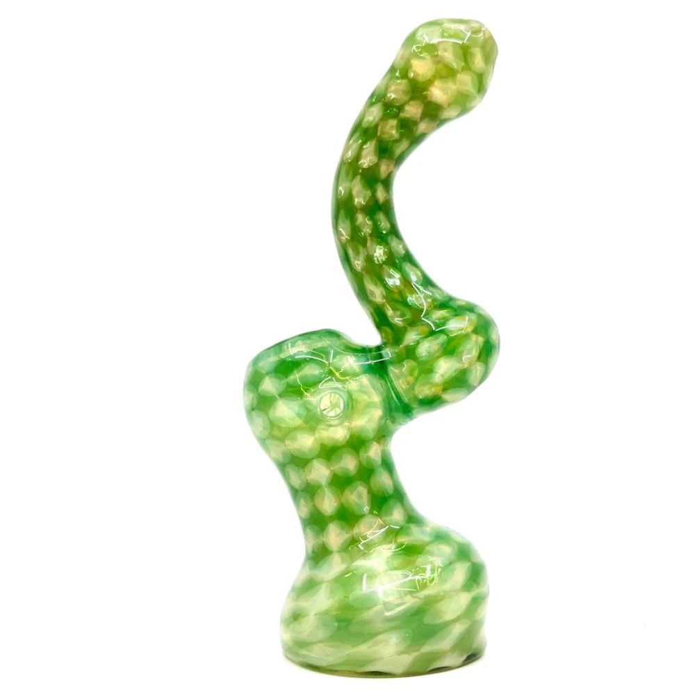 Fat Buddha Glass Bubbler The Emerald Coil Bubbler
