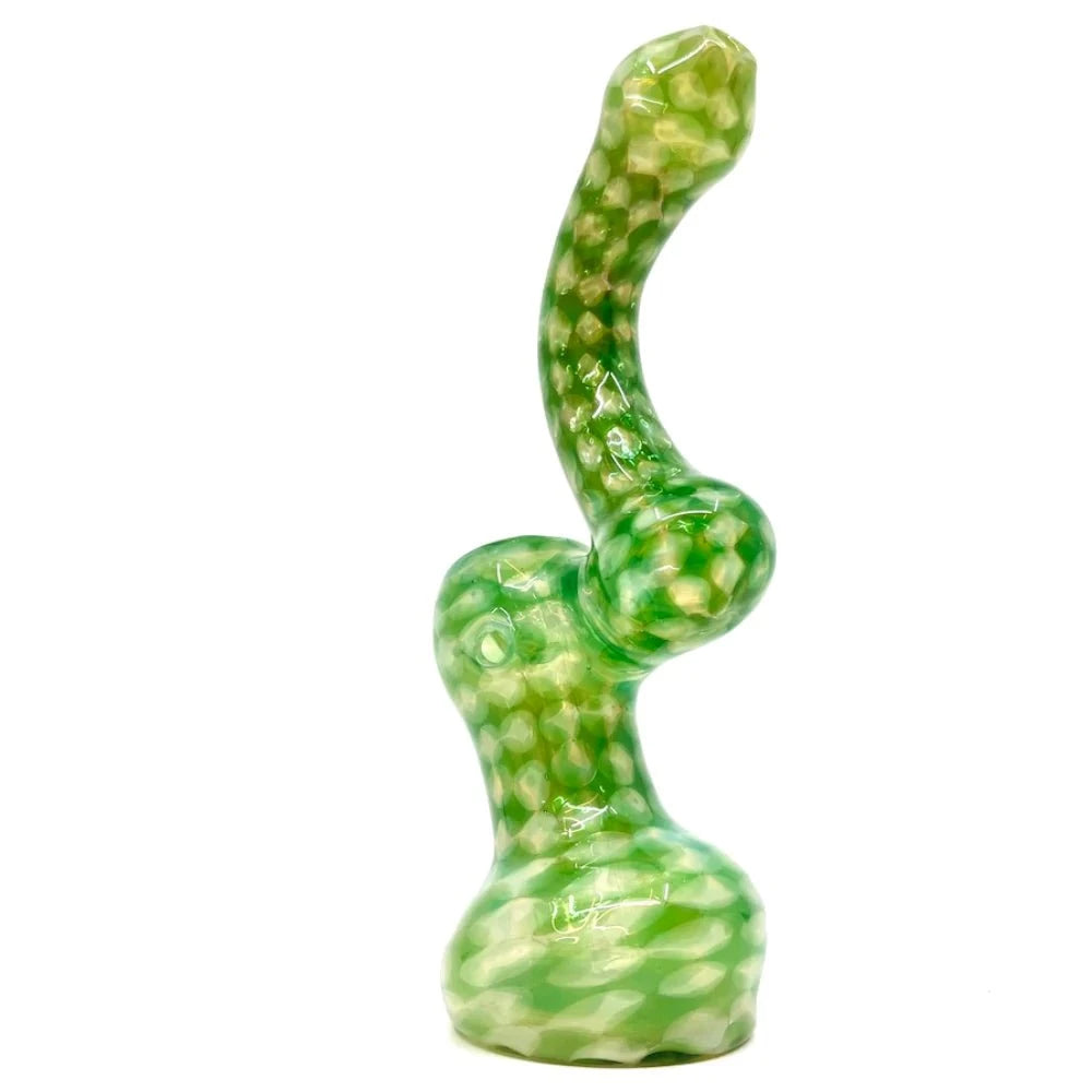 Fat Buddha Glass Bubbler The Emerald Coil Bubbler