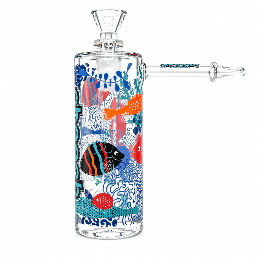 Cheech Glass Bubbler Under the Sea Pipe Set