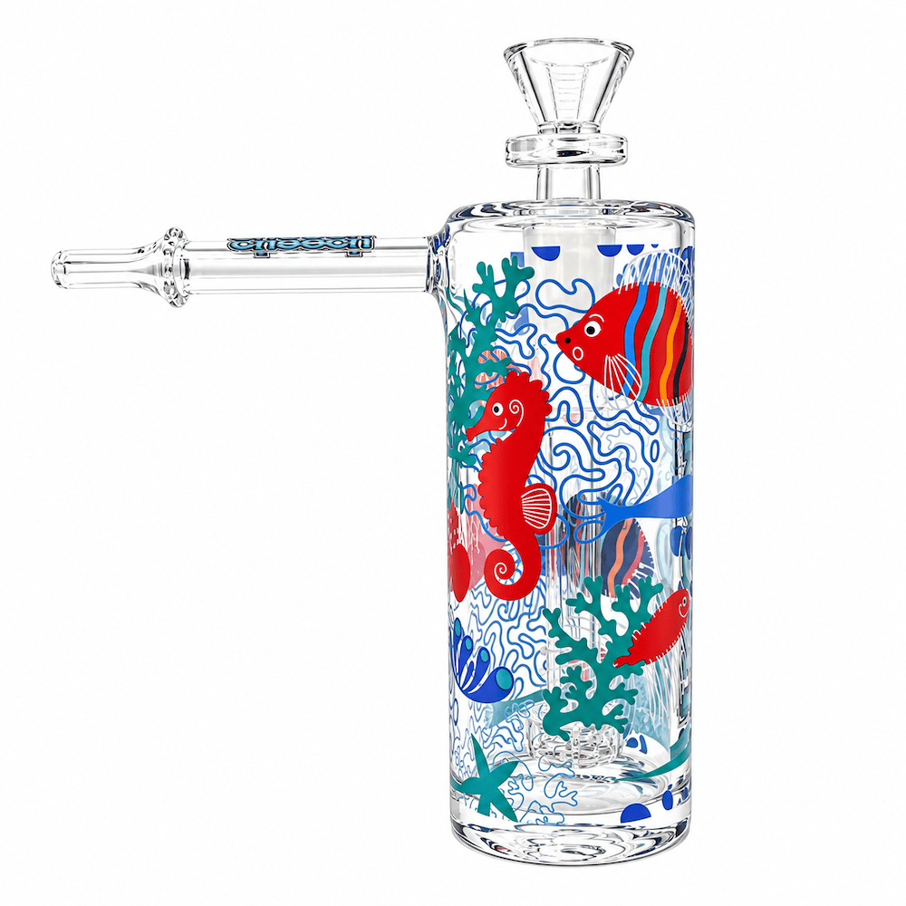Cheech Glass Bubbler Under the Sea Pipe Set