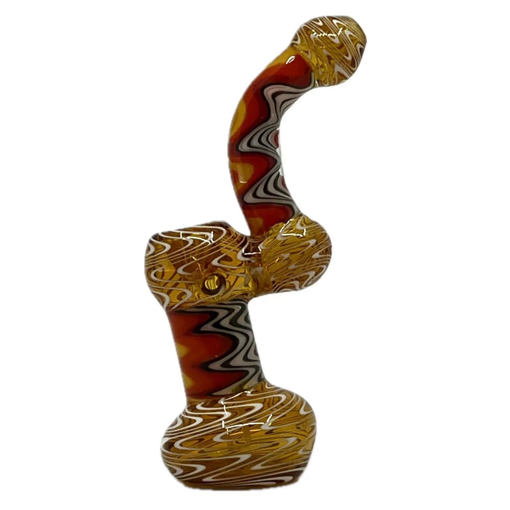Fat Buddha Glass Bubbler Wig Wag Bubbler Pipe