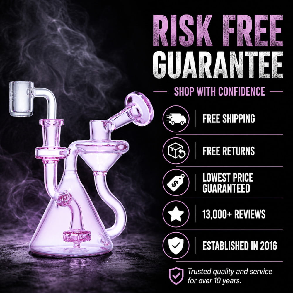 Cheech Glass Dab Rigs Recycler Disc Dab Rig