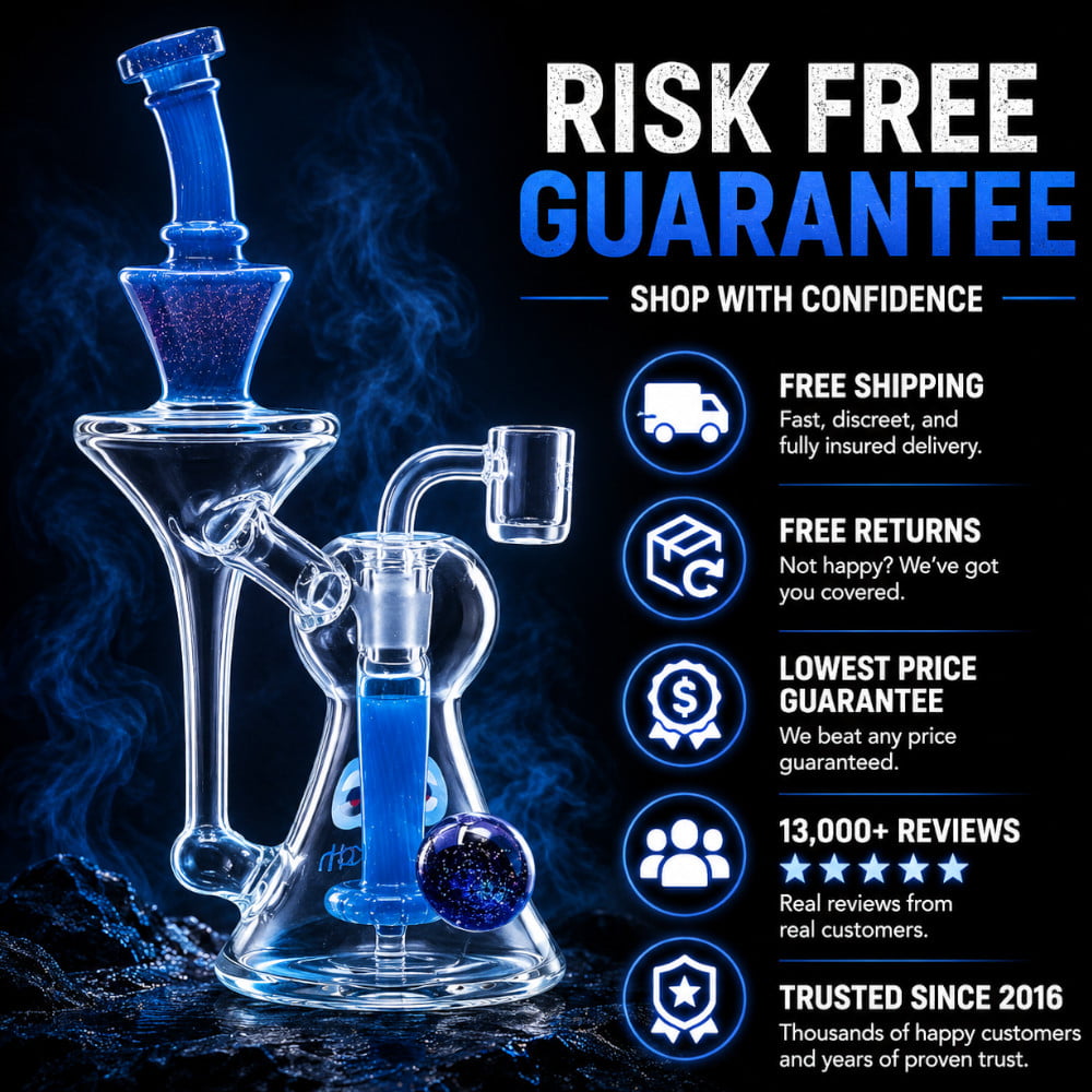 Cheech Glass Dab Rigs Sparkly Recycler Dab Rigs
