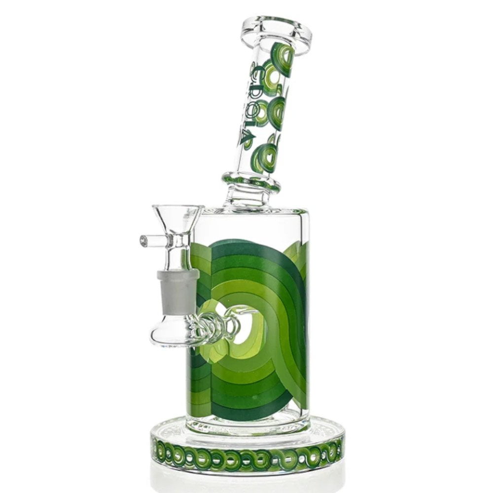 Fat Buddha Glass Green Old School 10in Bongs