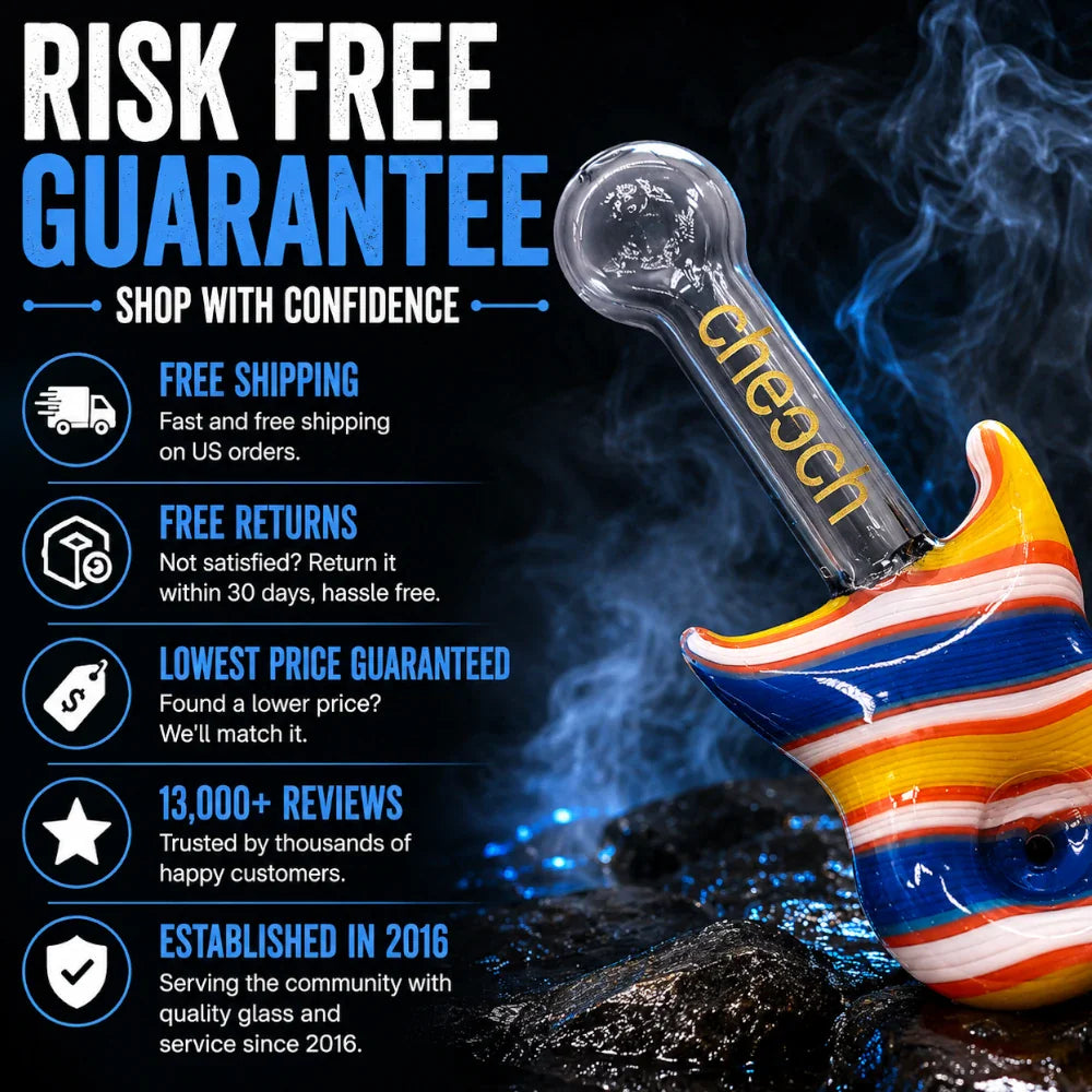Fat Buddha Glass Guitar Pipe
