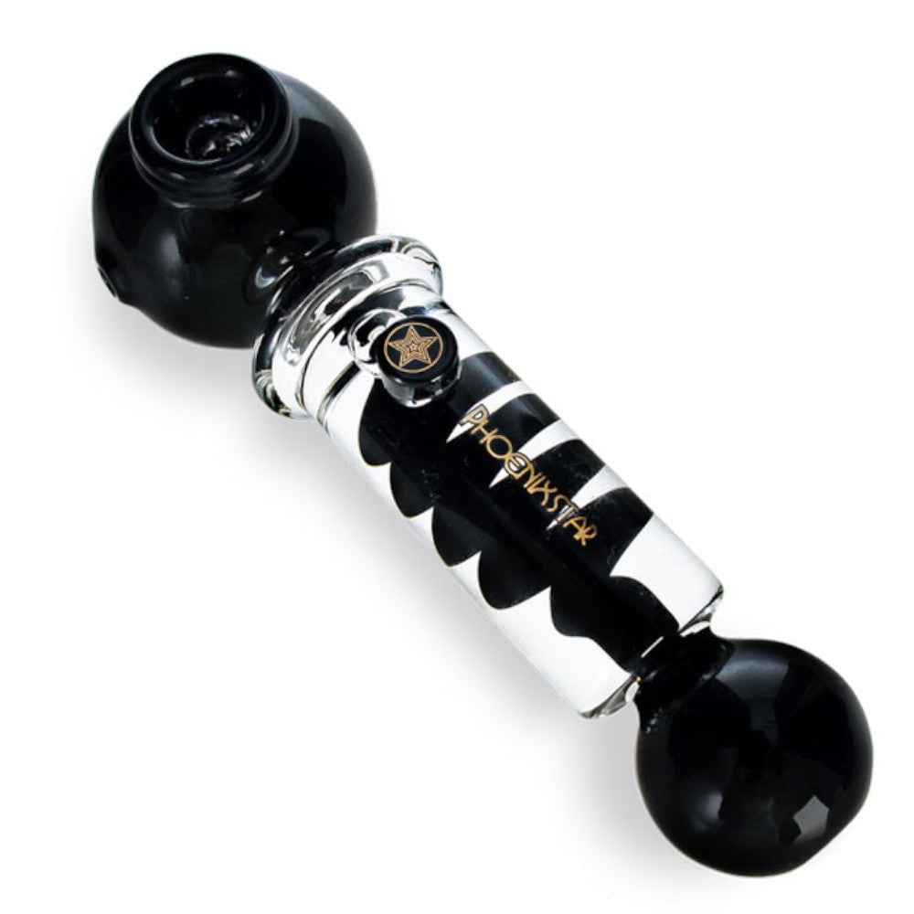 Phoenix Pipe Black Freezable Coil Glass Pipe