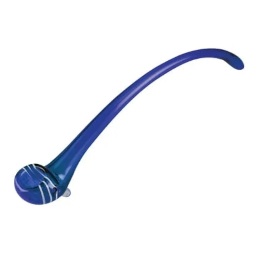 Fat Buddha Glass Pipe Blue Churchwarden Glass Pipe