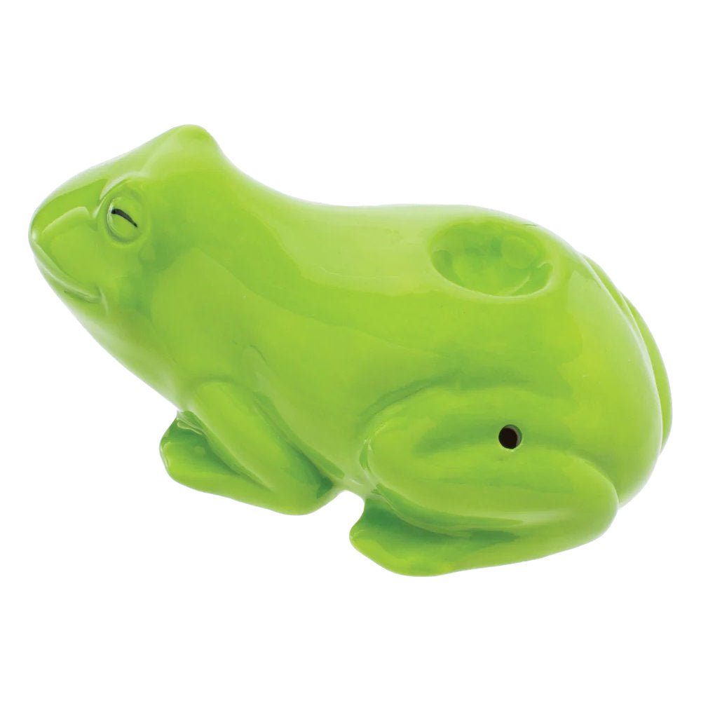 Fat Buddha Glass Pipe Ceramic Frog Pipe