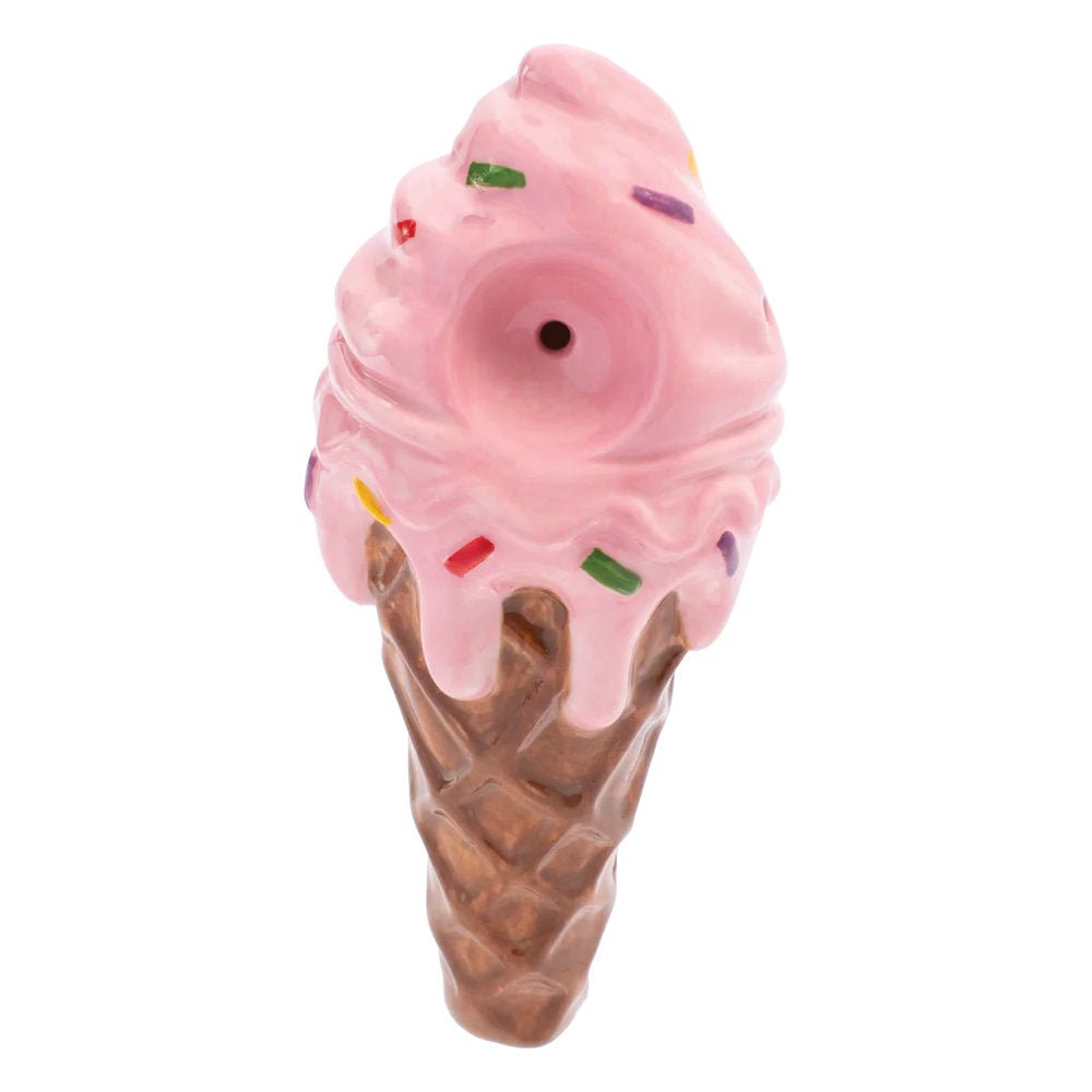 Fat Buddha Glass Pipe Ceramic Ice Cream Pipe