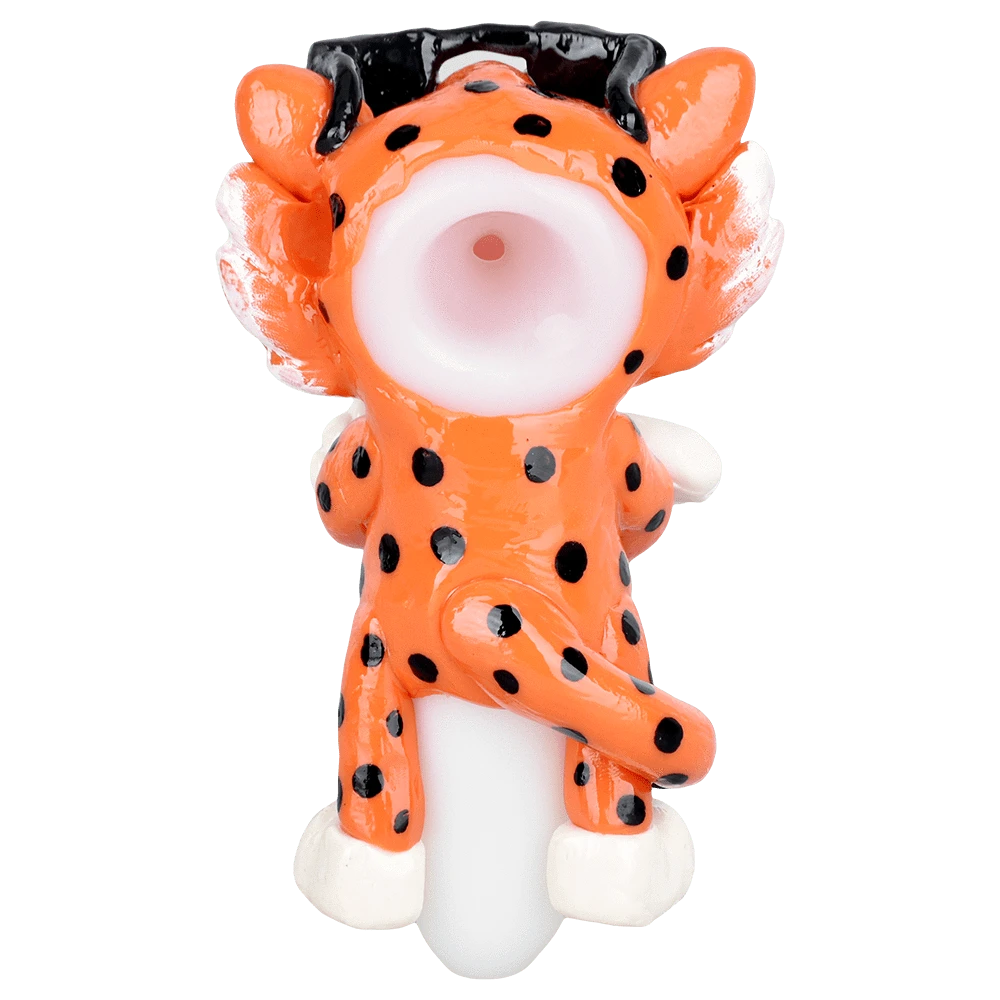 Fat Buddha Glass Pipe Cheezy Cheetah Pipe