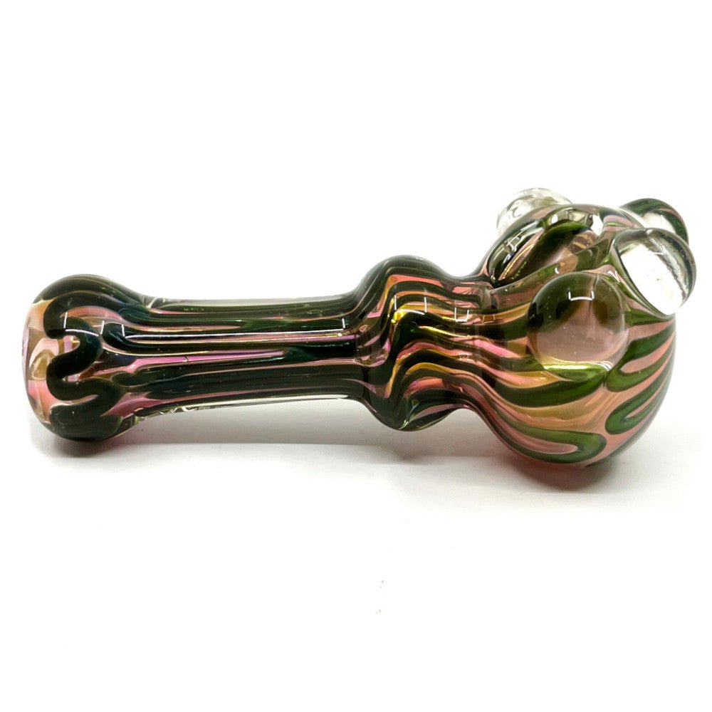 Fat Buddha Glass Pipe Color Changing Gold Glass Pipe
