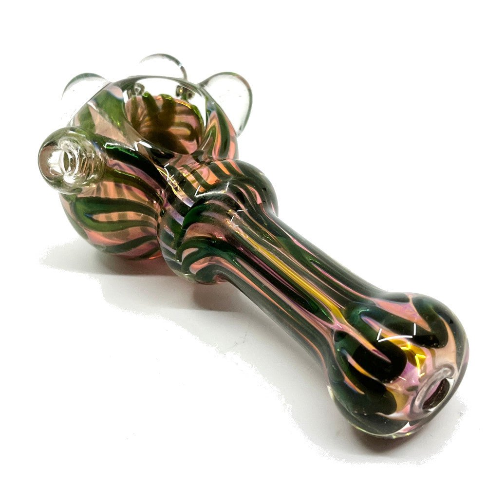 Fat Buddha Glass Pipe Color Changing Gold Glass Pipe